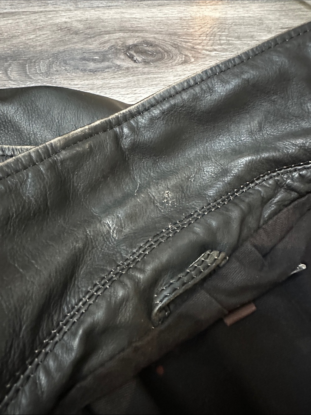 Vintage Black Leather Danier Biker Jacket - Picture 10 of 12